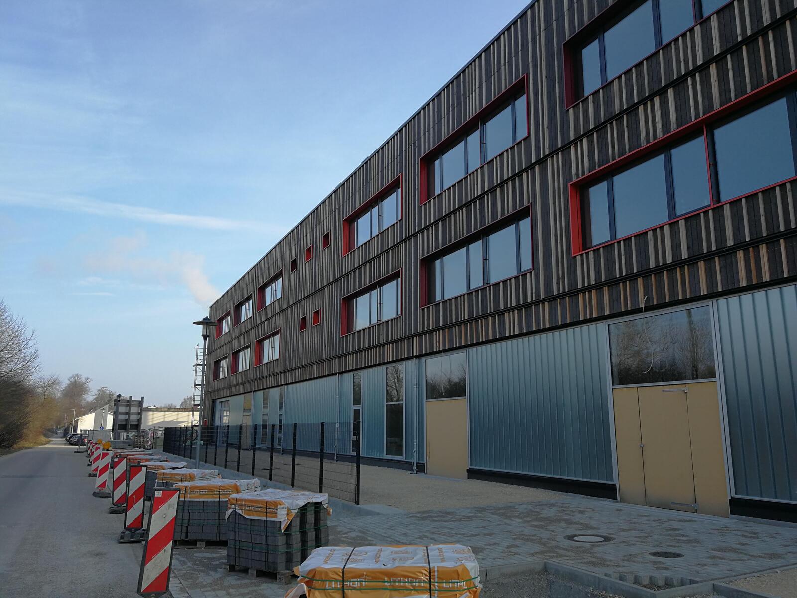 Schulneubau Rückansicht